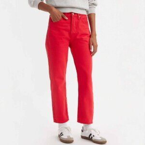 NWOT RED 501® Original High Rise Cropped Women's Jeans 27W x 28L